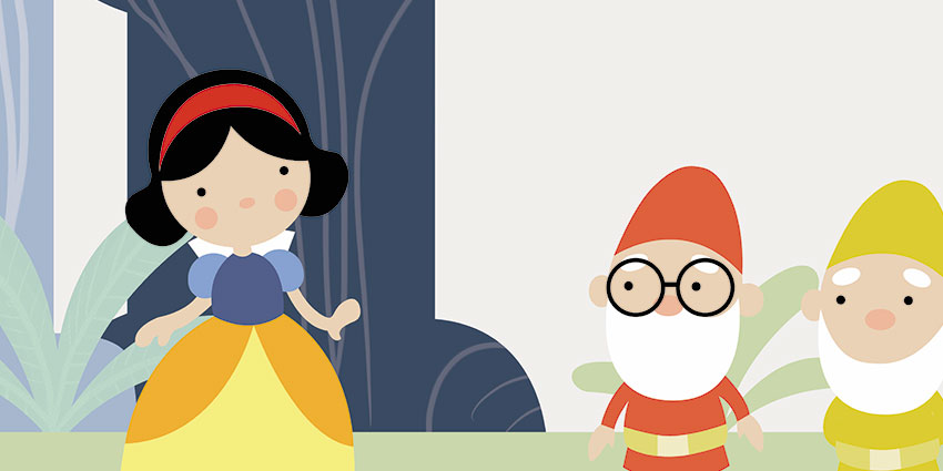 dettaglio carta da parati fiaba 6