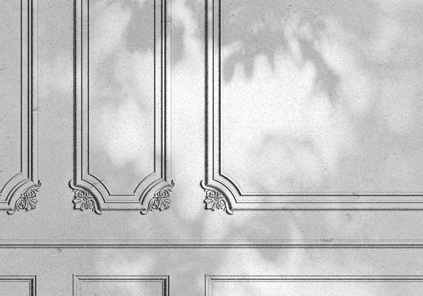 dettaglio carta da parati boiserie