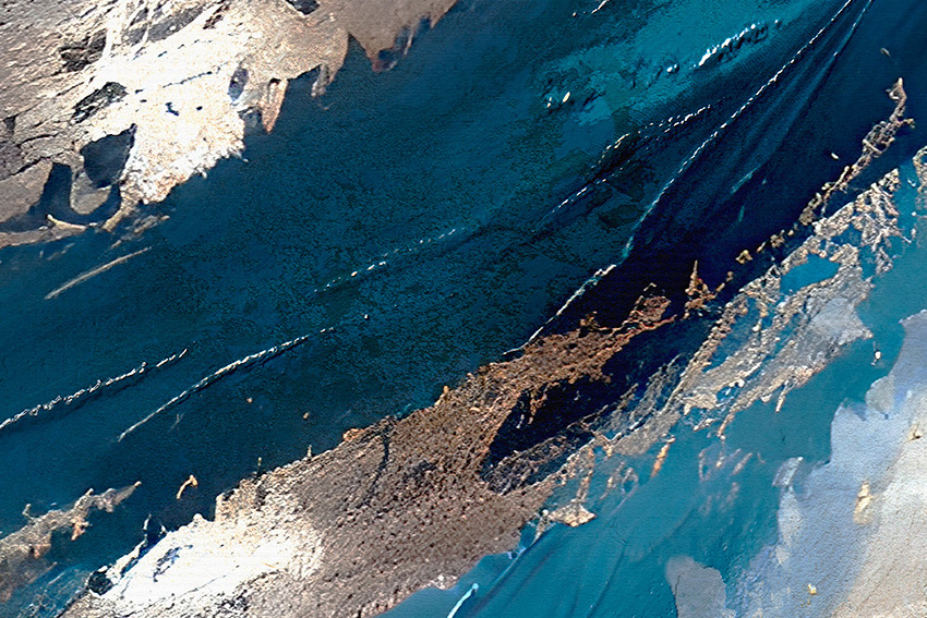 dettaglio carta da parati onda in equilibrio