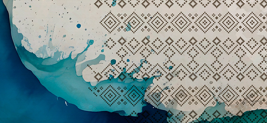 dettaglio carta da parati onda tessile