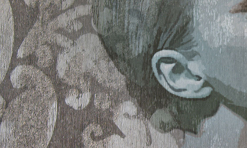 dettaglio carta da parati ricami