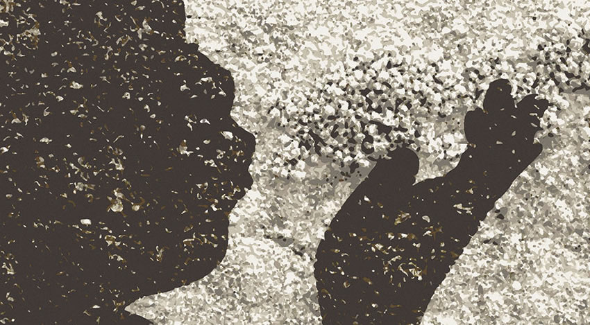 dettaglio carta da parati bambina che soffia