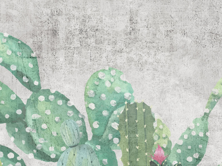 dettaglio carta da parati cactus