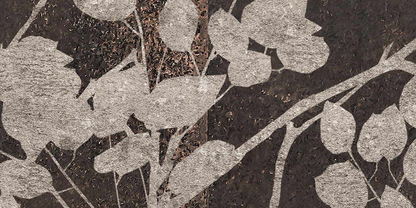 dettaglio carta da parati foglie di carta