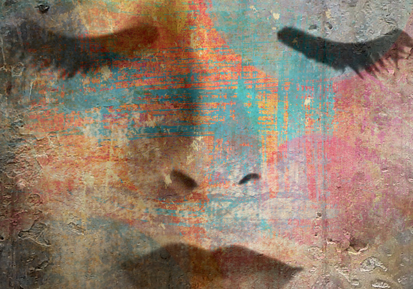 dettaglio carta da parati color face