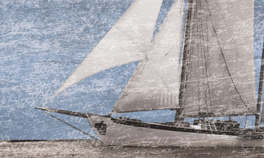 dettaglio carta da parati veliero