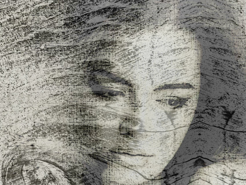 Dettaglio della carta da parati effetto legno