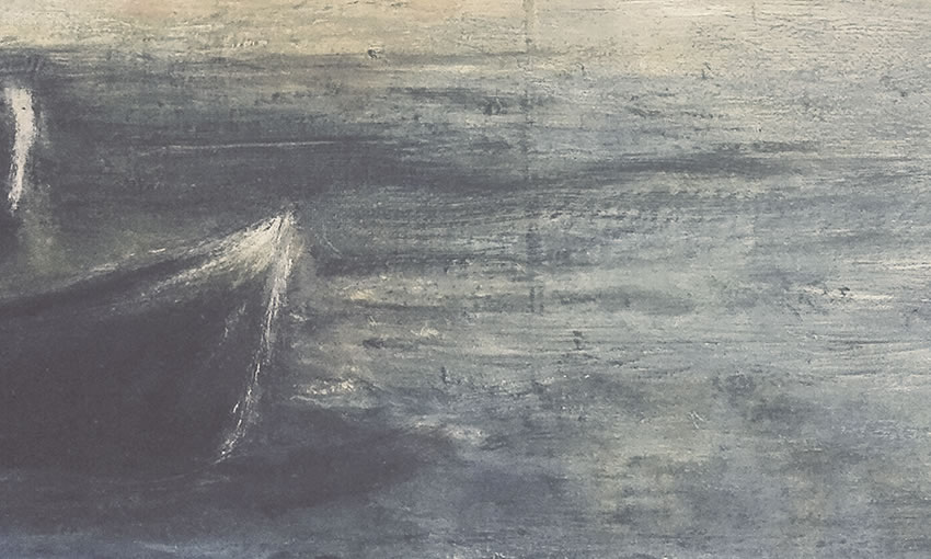 dettaglio carta da parati barche nel mare