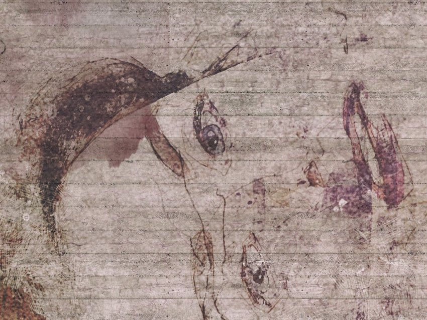 dettaglio carta da parati distesa