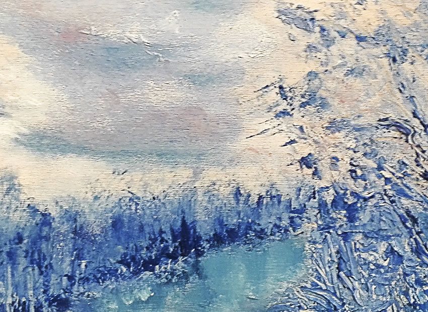 dettaglio carta da parati lago ghiacciato