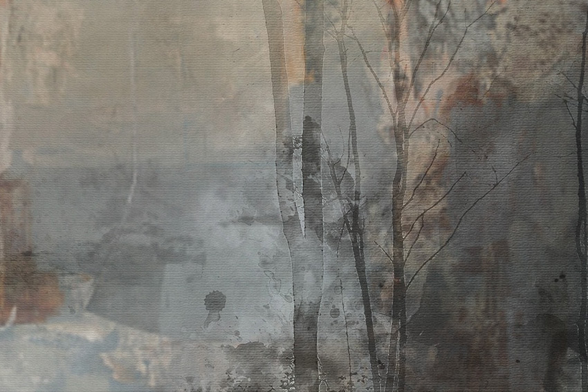 dettaglio carta da parati poetica