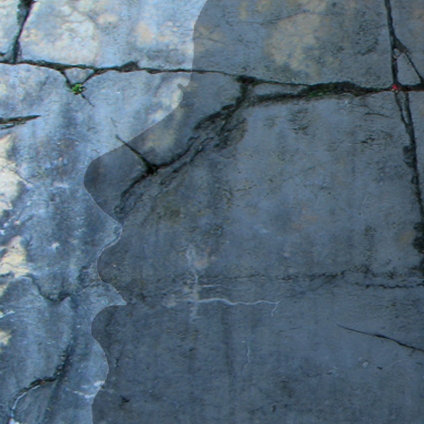 dettaglio carta da parati sguardo su parete