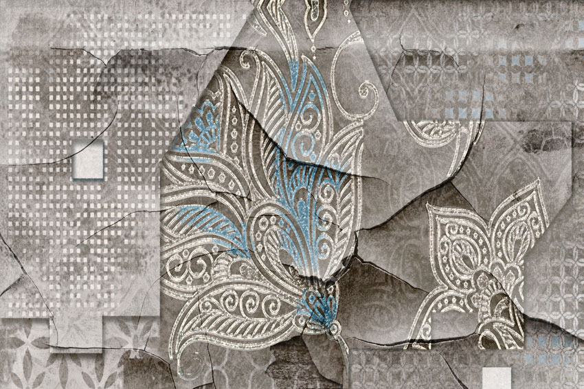 dettaglio carta da parati trama orientale