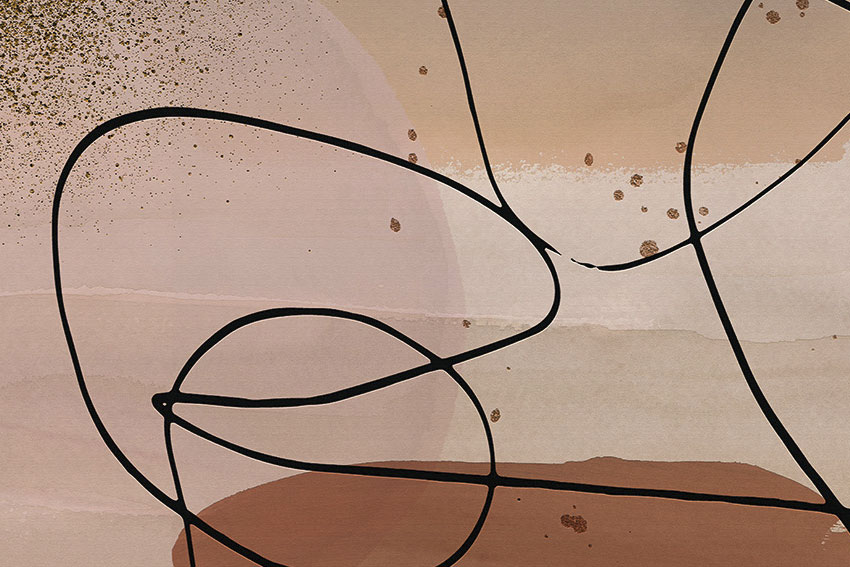 dettaglio carta da parati armonia geometrica