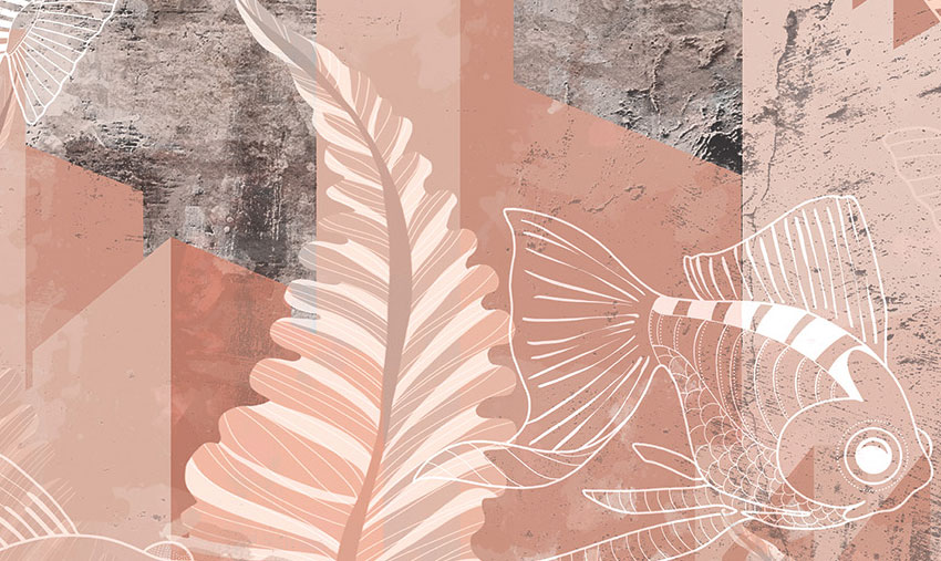 dettaglio carta da parati autunno marino