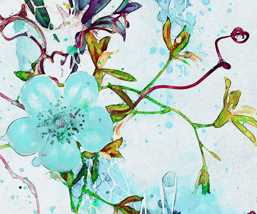 dettaglio carta da parati delicato azzurro