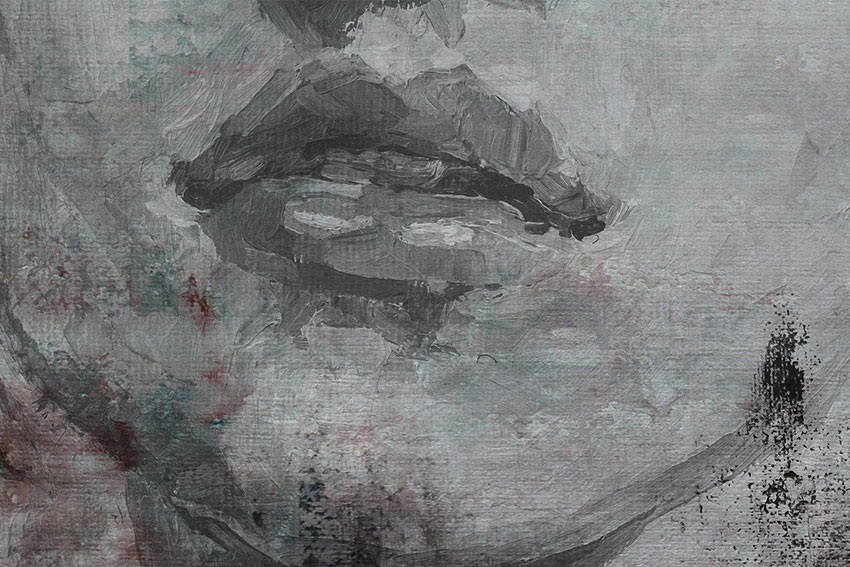 dettaglio carta da parati donna art