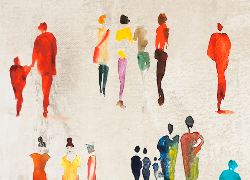 dettaglio carta da parati people