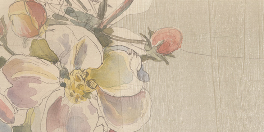 dettaglio carta da parati disegni floreali