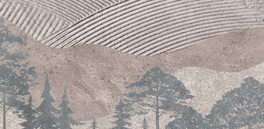 dettaglio carta da parati nel bosco