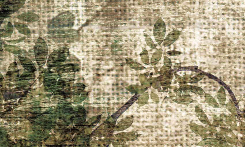 dettaglio carta da parati rami vintage