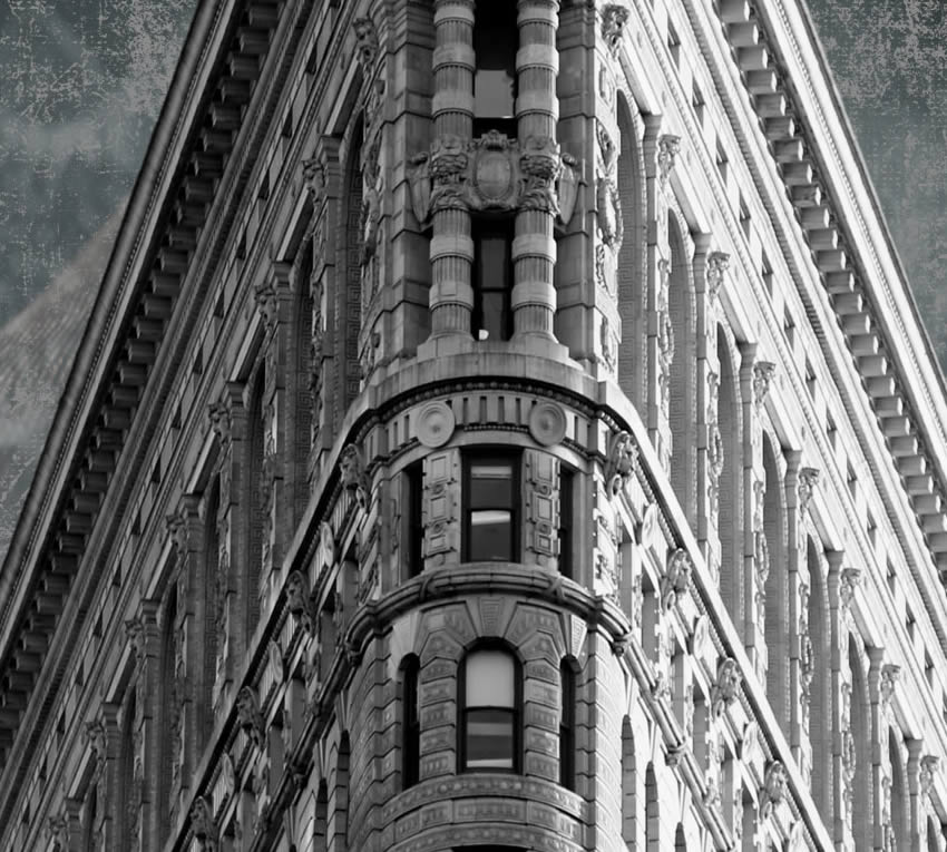 Decoro Moderna - Flatiron Building dettaglio Dettaglio della carta da parati