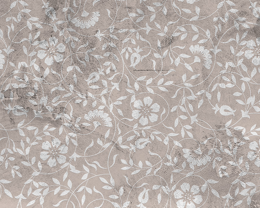 dettaglio carta da parati pavimento fioritura vintage