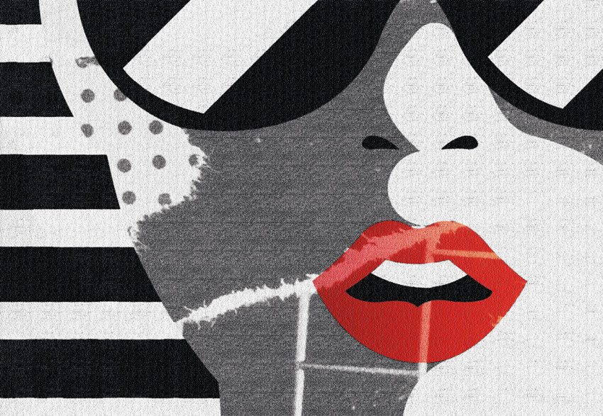 dettaglio carta da parati collage