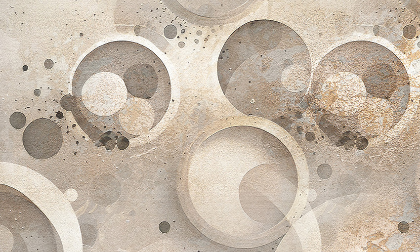 dettaglio carta da parati cerchi decor