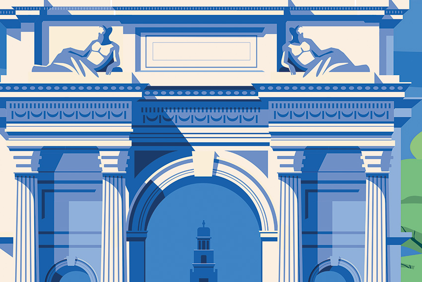 dettaglio carta da parati arco della pace