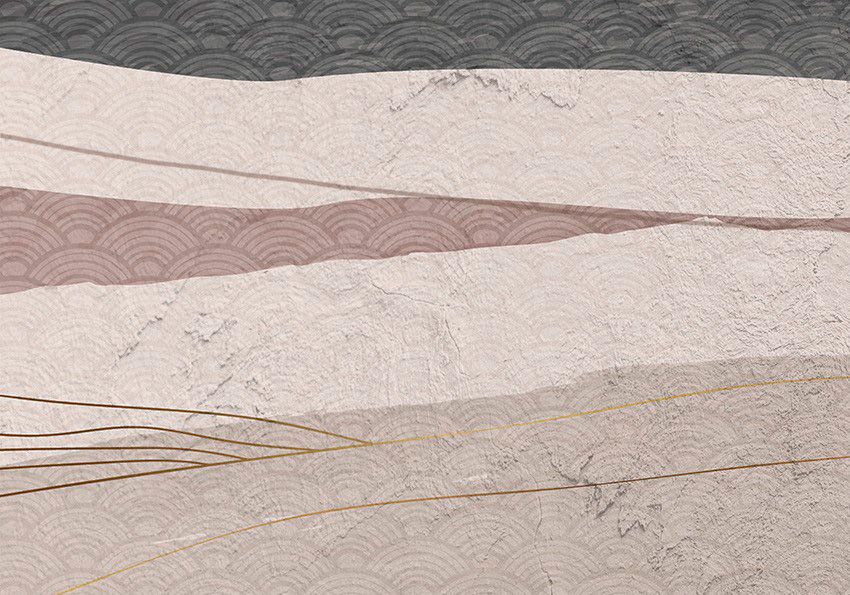 dettaglio carta da parati dune materiche