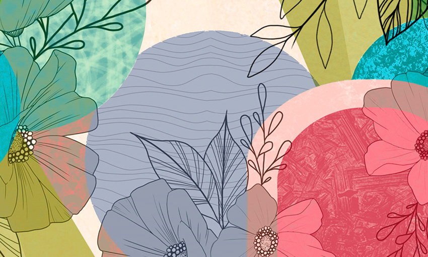 dettaglio carta da parati giardino magico