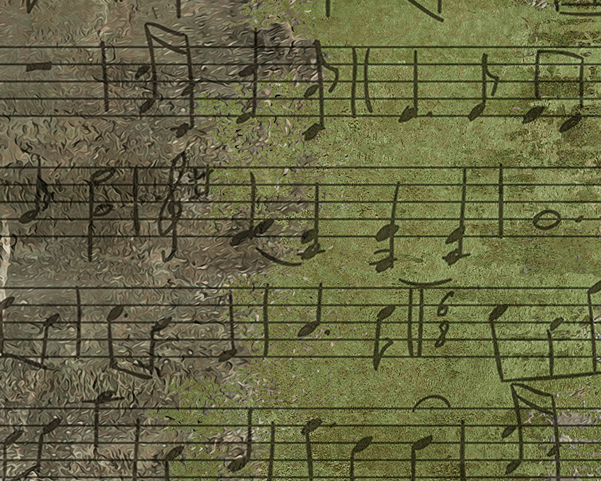 dettaglio carta da parati musica astratta