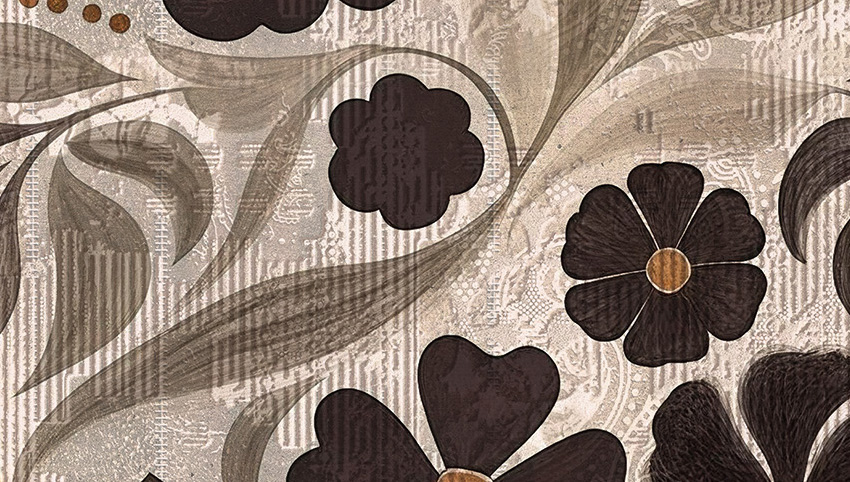 dettaglio carta da parati noir bloom