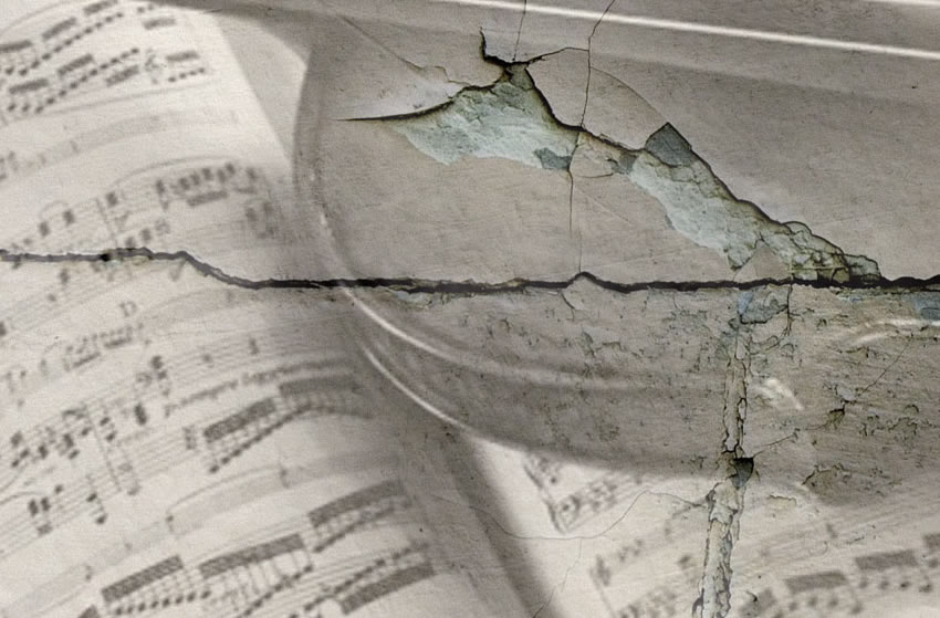 dettaglio carta da parati spartiti