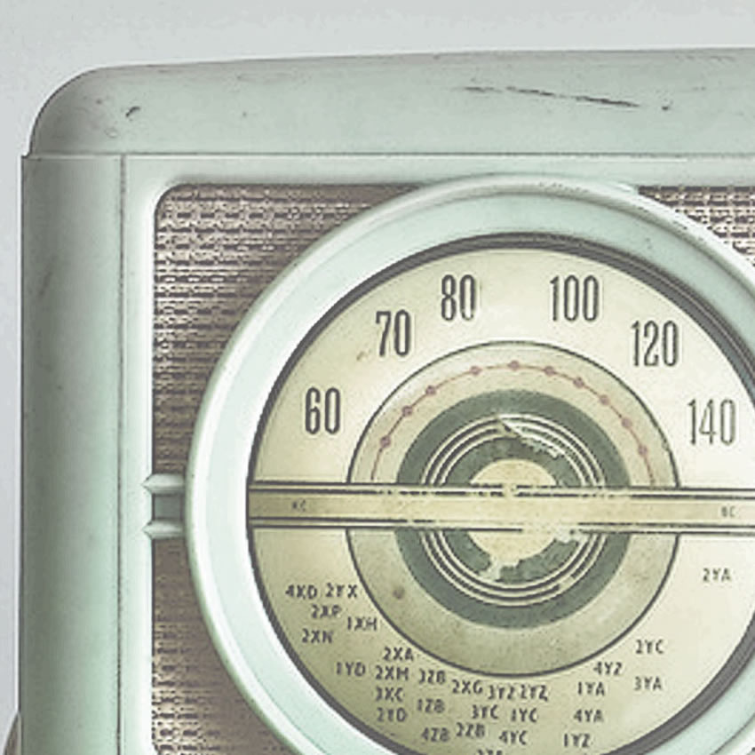 dettaglio carta da parati radio