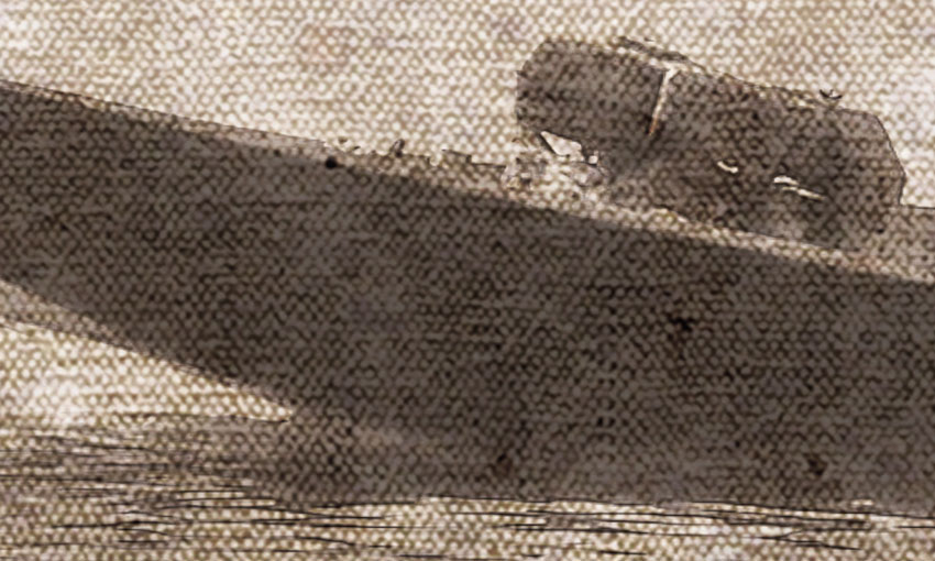 dettaglio carta da parati barca classica