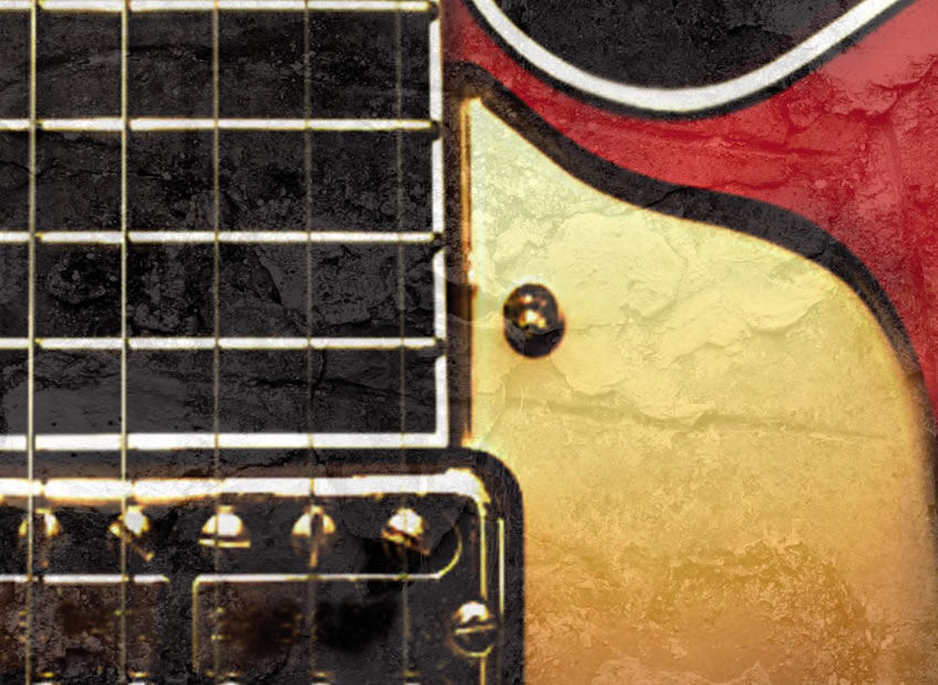 dettaglio carta da parati chitarra