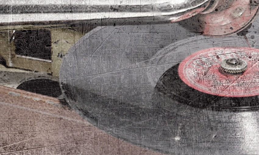 dettaglio carta da parati disco