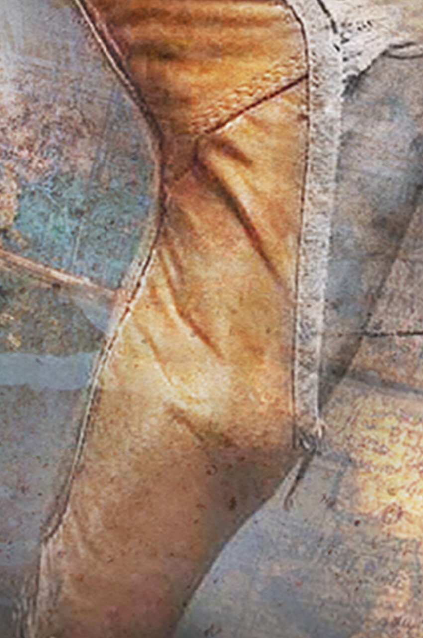 dettaglio carta da parati in punta di piedi