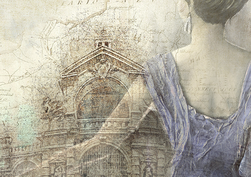 dettaglio carta da parati lady c