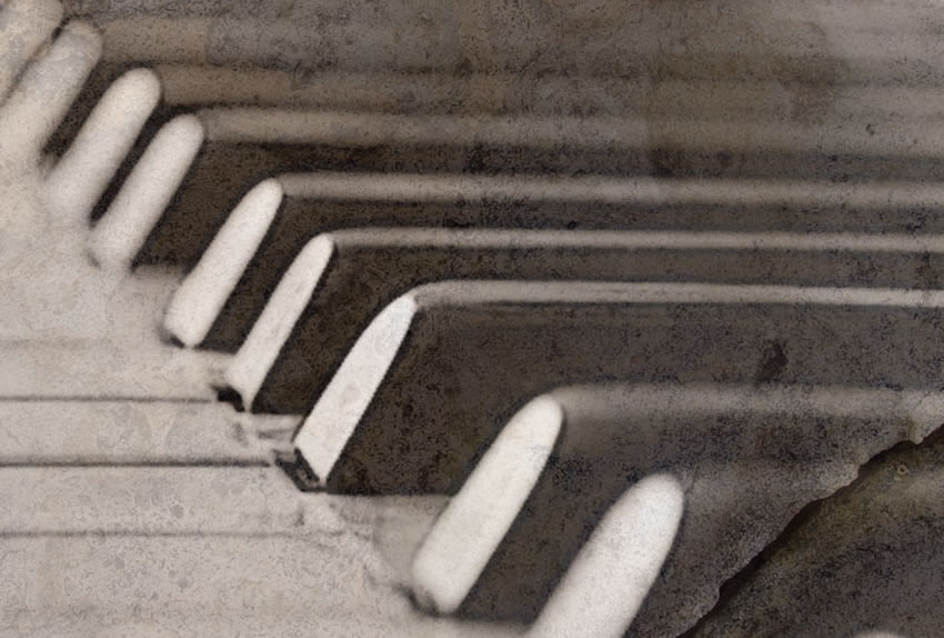 dettaglio carta da parati pianoforte