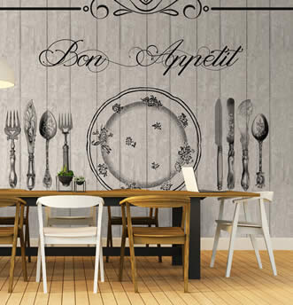 rotoli da incollare a muro in stile shabby