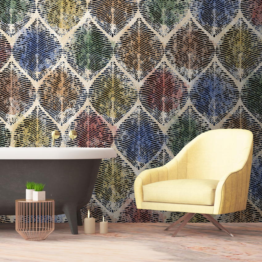 parati geometrica vintage