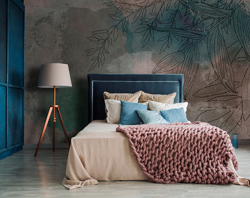 parati inserti fioriti