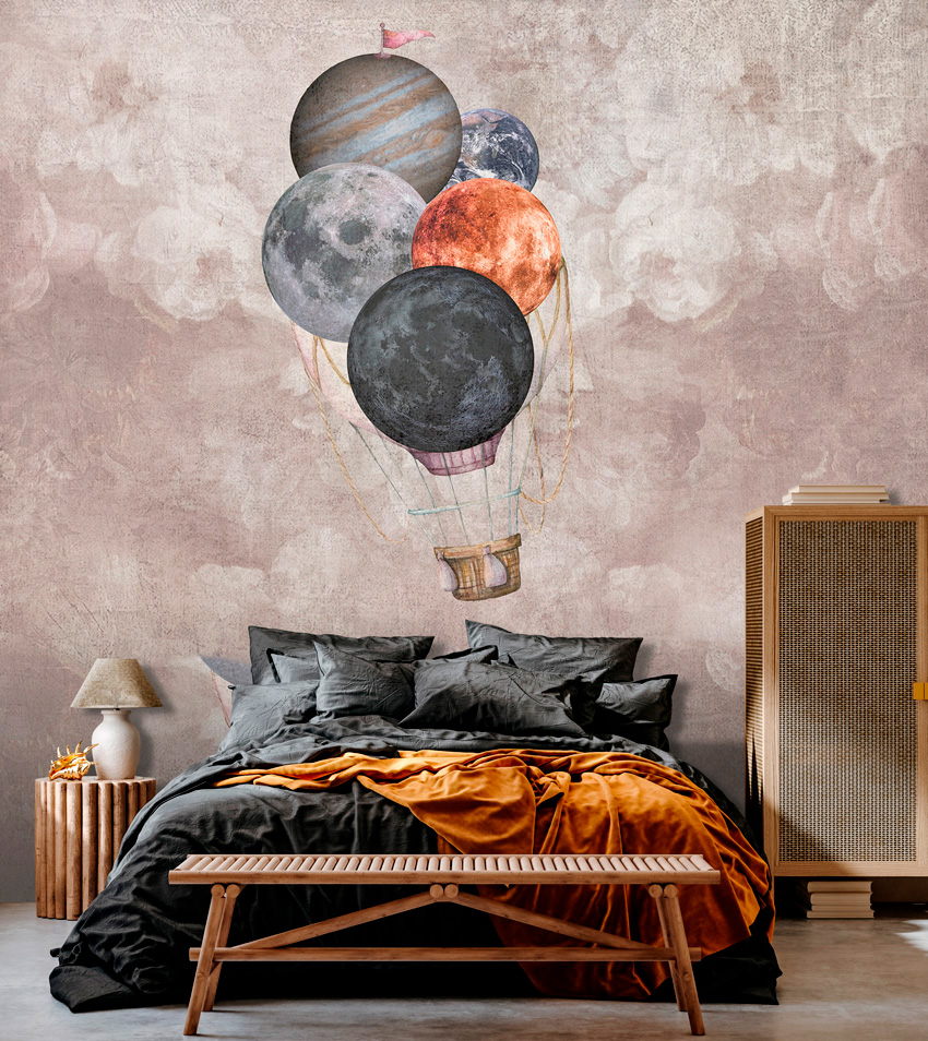 parati mongolfiere pianeti