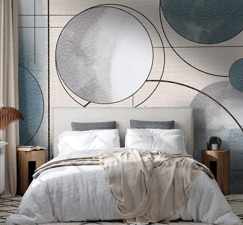Carta da parati Camera da letto - Spazio e tempo ambiente parati spazio e tempo