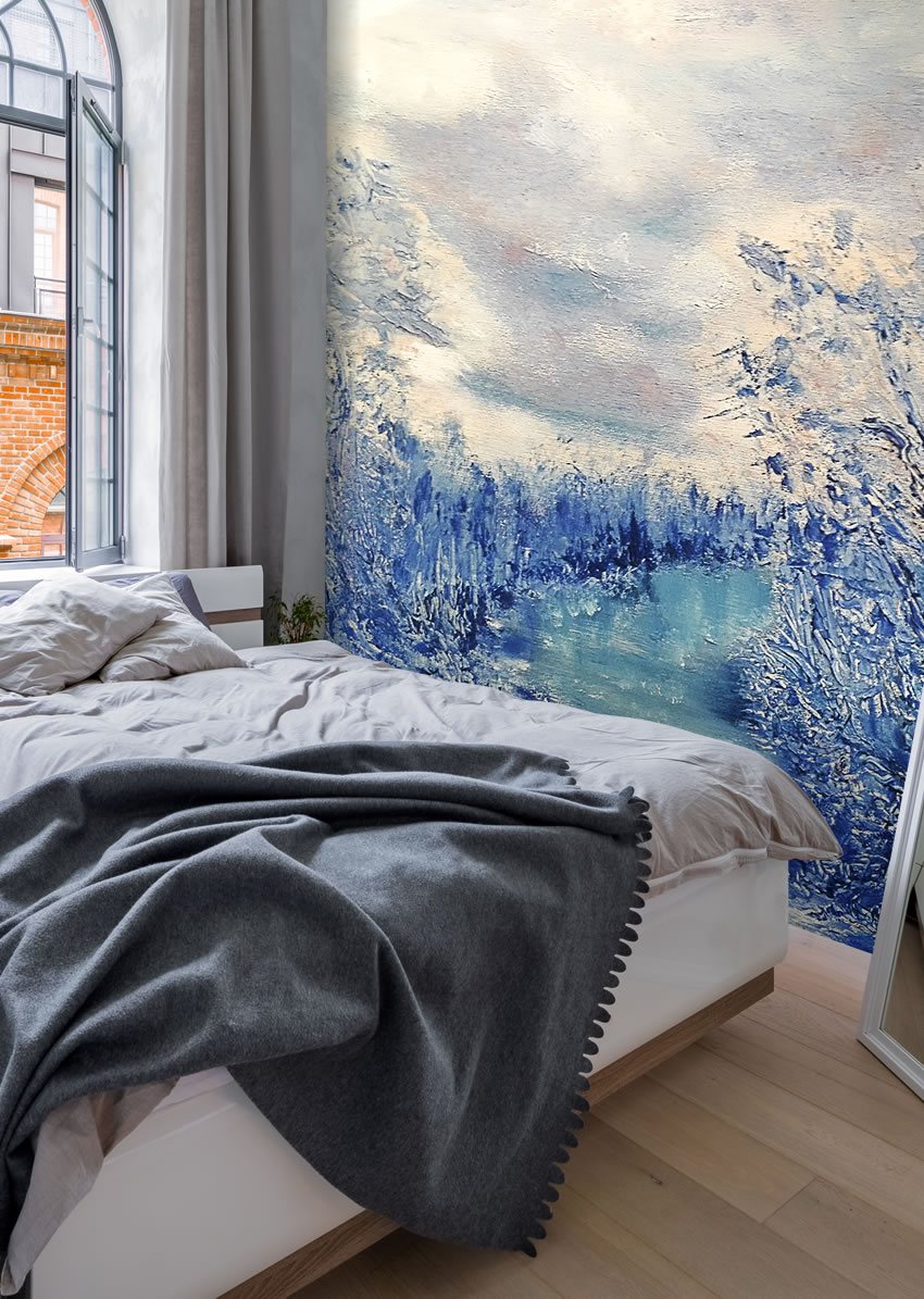 parati lago ghiacciato