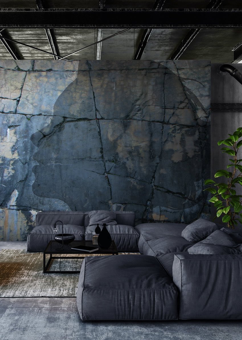 parati sguardo su parete