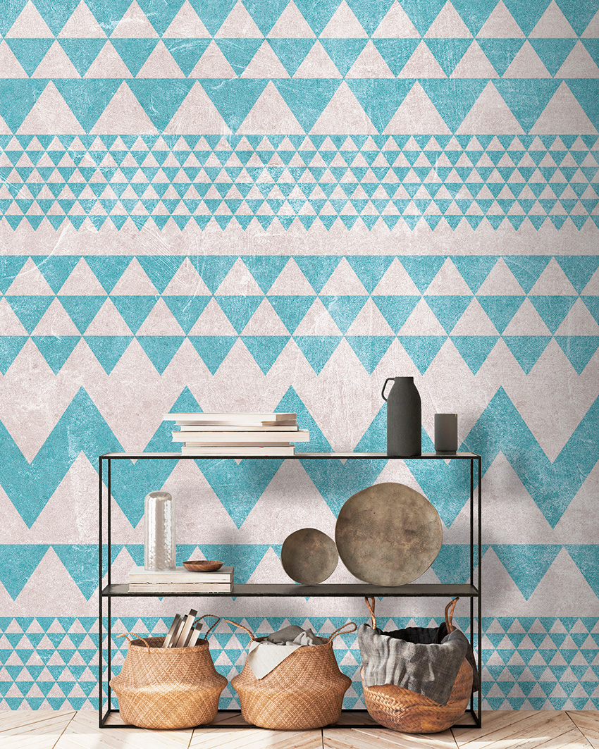 parati tessitura triangoli